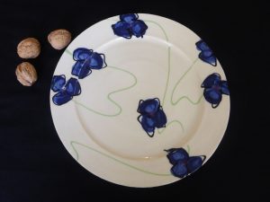 Basalt servies porselein dinerbord Blauwe bloem