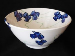 Basalt servies porselein slakom Blauwe bloem 3